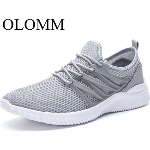 OLOMM 2019 new lightweight mens shoes mesh summer sports breathable mens casual sports shoes DD-35