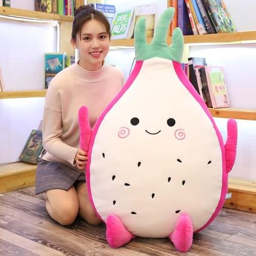Simulation Dragon fruit pillow creative doll Realistic cushion delicious fruit high quality child girl cute xams Birthday gift