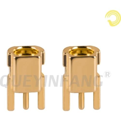 QUEYINFANG MMCX Female Connector Earphone Pin Gold-plated MMCX Female Connector Plug Audio Jack Adapter For SE215 SE535 UE900