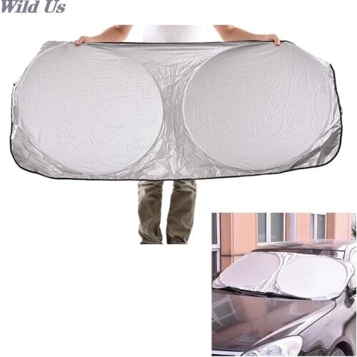 1PC Car Window Film Folding Jumbo Front Rear Car Window Sun Shade Auto Visor Windshield Windscreen Sun Block Cover UV Protect