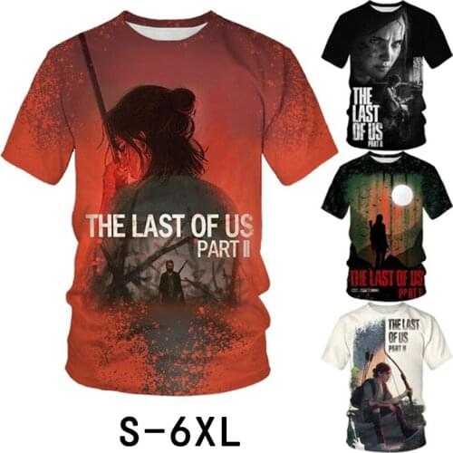 Brand new The Last of Us Part II summer 3D printed T-shirt ladies fashion casual short-sleeved hip-hop Harajuku pullover top