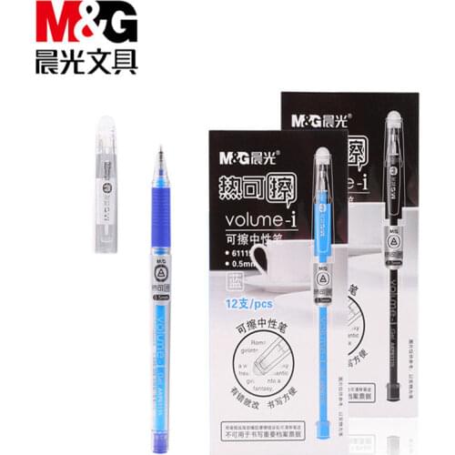 M&G Erasable Handles Gel Pen Erasable Pen Erasable Pen Refill Stationery Blue/black Vanishing Pen Student School Supplies