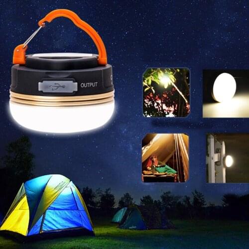 Lanterna LED Camping Light Waterproof Flashlight Torch USB Rechargeable Work Light Powerbank For Outdoor Camping Mobile Phone