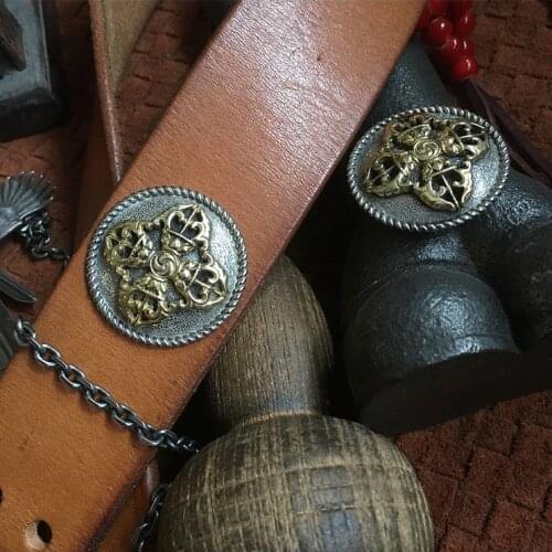 Mysterious Ancient Concho Symbol Belts Conchos