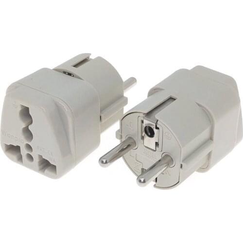 Universal to EU Schuko Korean Isreali Power Plug Adapter AC100~250V 16A Wonpro WA-9