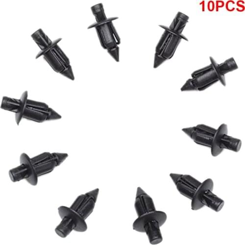 10pcs car interior clip Universal Car Bumper Fender 8mm Hole Plastic Rivets Fasteners Screw Car Fastener Clips