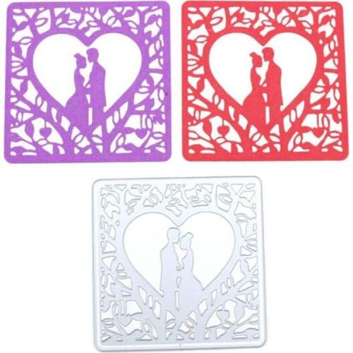 YINISE PUNCH DIES WEDDING Lover Metal Cutting Dies For Scrapbooking Stencils DIY Album Cards Decoration Embossing Die Cuts Mold