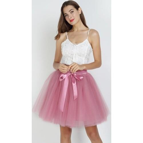 Wedding Planning Womens A Line Short Knee Length Tutu Tulle Gown Prom Evening Party Formal Skirt mujer faldas