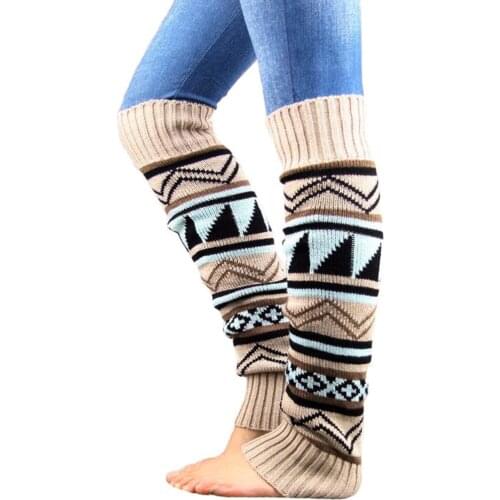 Womens Winter Knit Crochet Knitted Leg Warmers Legging Boot Cover