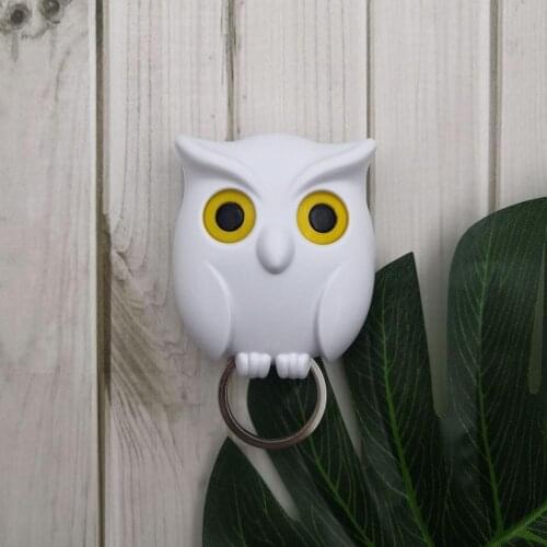 1PCS Wall Hook Owl Shaped Key Holder Wall Sticker Keychains Key Hanger Hooks Wall Hanging Hook For Kitchen Home Decor