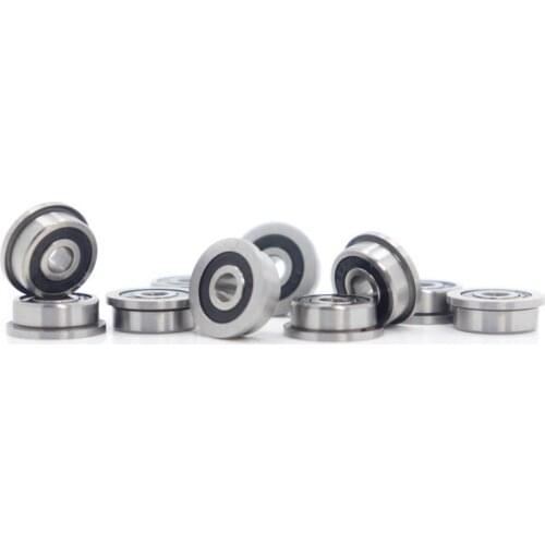 10Pcs MF105 RS Bearing 5*10*4 mm ABEC-7 Voron 3D Flanged Bearing MF105-2RS Ball Bearings MF105RS 3D Print Bearings