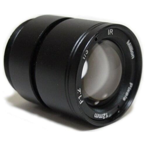 12mm F1.2 1/3" IR Million Pixels CS Mount Metal Fixe CCD Lense for CCTV Camera