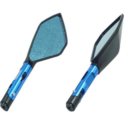 2Pcs/Set Universal Electric Motorcycle Mirror Aluminum Black Handle Bar End Rearview Side Mirrors Motor Handlebar Accessories