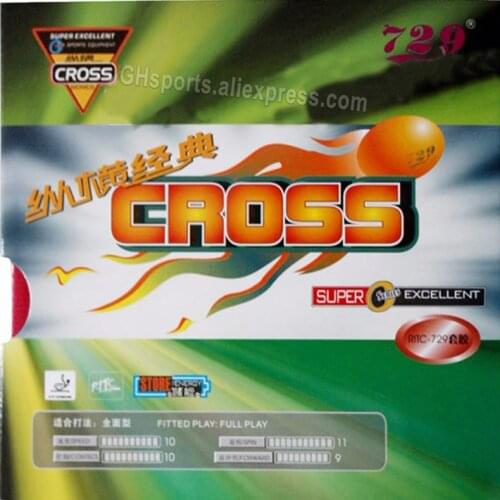 2x Friendship 729 RITC CROSS Classic Table Tennis Rubber Pips-In Original 729 Ping Pong Sponge