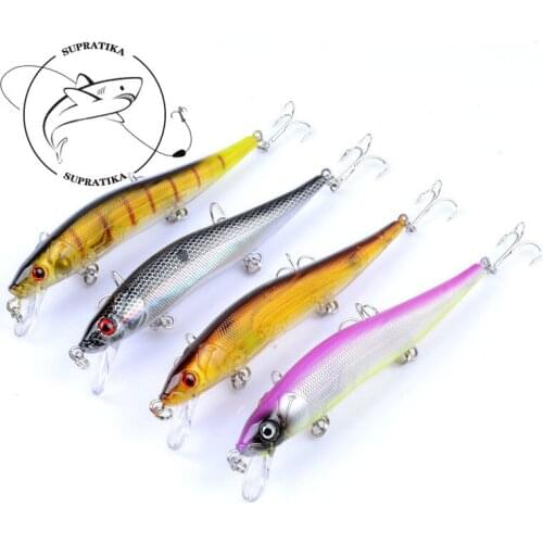 4Pcs/Lot Fishing Lures 12.5cm/12.4g Minnow Lure 4 Color Select High Quality Hard Bait Crankbait Wobbler Fishing Tackle Wholesale