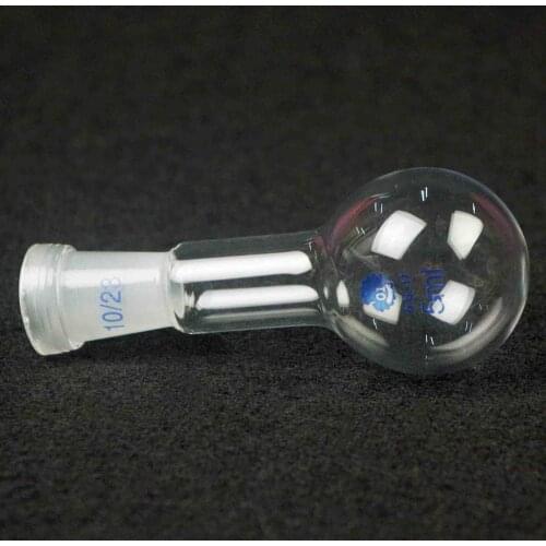 5ml Quickfit 10/19 Socket Lab Glass Flask Round Bottom Single Short Neck Ware