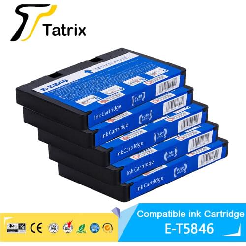 5PCS for T5846 Ink Cartridge Compatible for Epson PictureMate 200 240 260 280 290 PictureMate PM 240 PictureMate Show PM 225 300