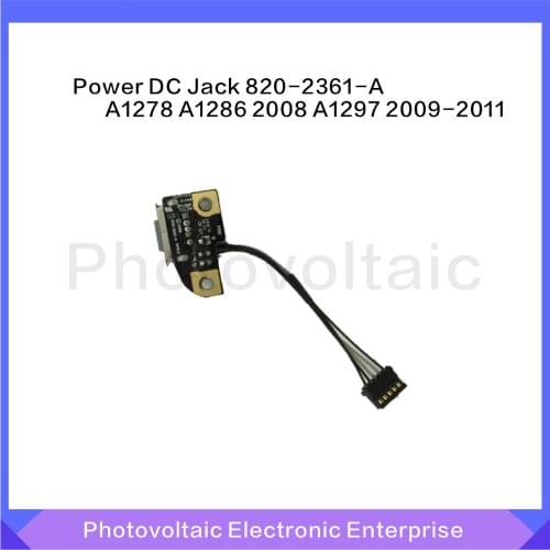 820-2361-A DC-IN I/O Power Jack Board Cable for Macbook Pro A1278 A1286 2008 A1297 2009~2010 DC Power Jack