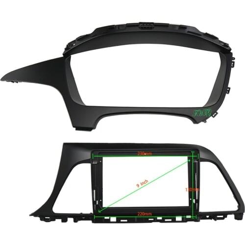 9 INCH Car Audio Frame GPS Navigation Fascia Panel Car dvd Plastic Frame Fascia is suitable for 2015-2017 HYUNDAI SONATA