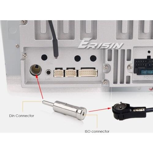 041 ISO Female To Din Male Radio Antenna Adapter Aerial Converter for Car Radio Stereo Autoradio