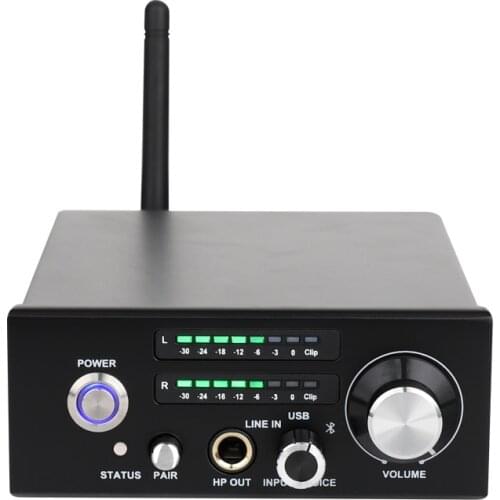 Alctron AHA101 High Performance 24bit/96khz Stereo Digital Audio Headphone Amplifier 3 Input Methods ( line/USB/Bluetooth )