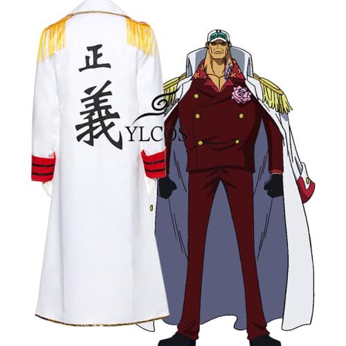 Anime ONE PIECE Navy headquarters Sengoku Kuzan Borsalino cloak Cosplay Costume