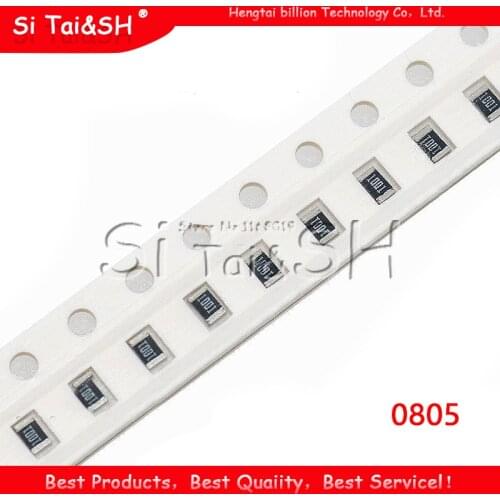 100Pcs 0805 SMD 1/4W chip resistor 0R ~ 10M 0 10R 100R 220R 330R 470R 1K 4.7K 10K 47K 100K 0 10 100 330 470 ohm