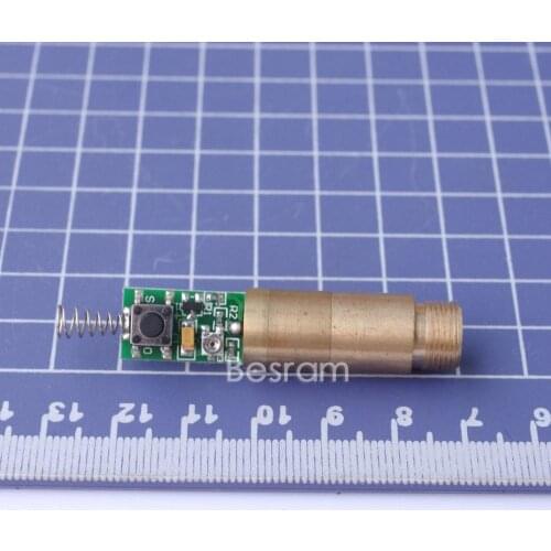 D=12mm 532nm Green Laser Module Diode 5mw-10mw 3VDC Brass Body