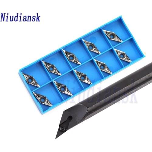1pc S16Q-SVXBR11 S20R-SVXBR11 Inner Hole Turning Tool Holder SVXBL CNC Lathe Tools 10pcs VBGT1103 Carbide Inserts Lathe Tool Set