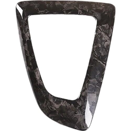 For 1 2 3 4 Series 12-18 Carbon Fiber Forged Pattern Left Rudder Car Gear Shift Frame Trim Stickers Interior Accessories