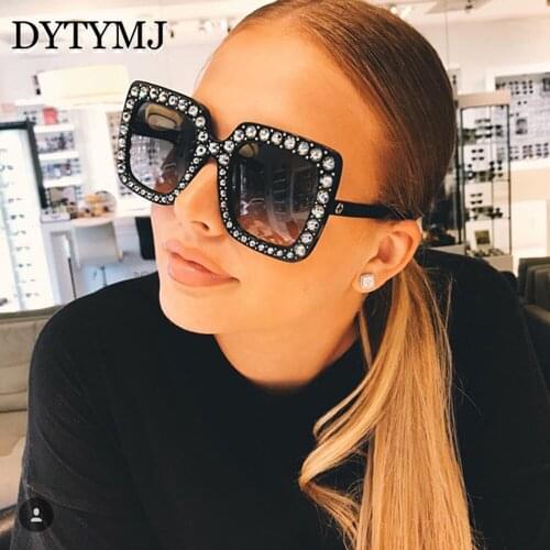 DYTYMJ Oversized Square Sunglasses Women 2020 Brand Designer Glasses Women Square Shade Female Mirror Sun Glasses Oculos Lunette