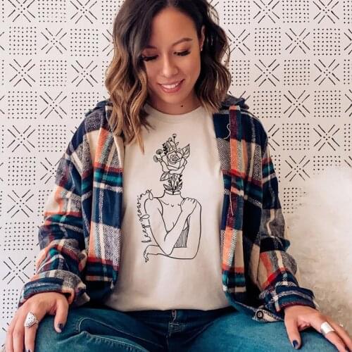 Keep Growing 100% Cotton T-shirt Funny Mental Health Quotes Tshirt Aesthetic Women Graphic Inspirational Top Tee Shirt