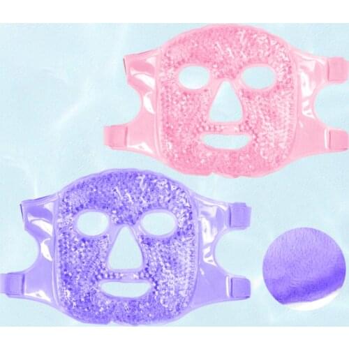 Gel Ice Mask Pvc Plush Cold And Hot Compress Household Beauty Mask Cooling Eye Mask Reusable Ice Mask Facial Skin Care Tool