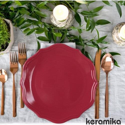 Keramika Romeo 26 cm Service Plate Carmen Red