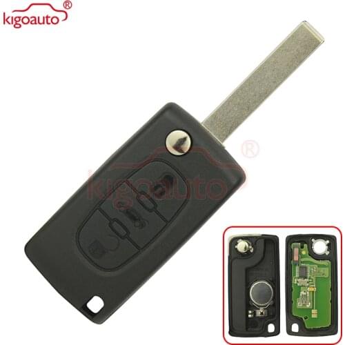 CE0536 Flip key HU83 434Mhz with ID46-PCF7961 chip for Citroen C3 C4 C5 key 3 button kigoauto