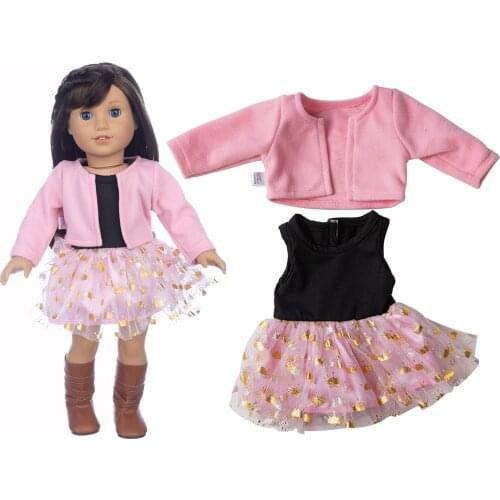 Dress Suit For American Girl 18inch Doll Clothes Doll Accessoires For Children Best Gift