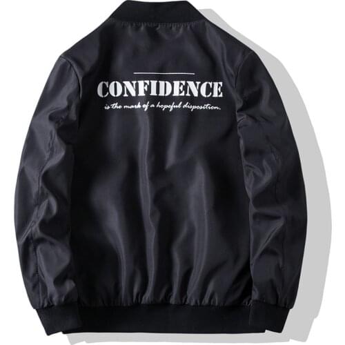 Jacket Mens Slim Bomber Letter Printing Jacket Autumn Men Outerwear Casual Long Sleeve Jackes and Coats Mens Clothing