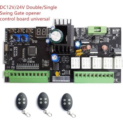 24v 12V dc swing gate opener DC motor control unit PCB controller circuit board