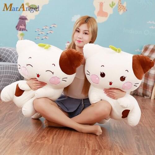 1pc 55/70cm Plush Cat Pillows Soft Stuffed Animals Cushion Sofa Decor Cartoon Plush Toys for Children Kids Gift