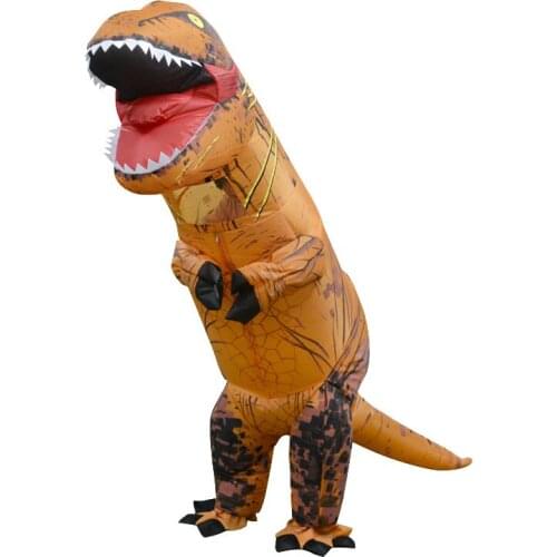 TOP INFLATABLE Dinosaur Costume Jurassic World Park Blowup Dinosaur Halloween Inflatable Costume Party Costume For Adult Kids