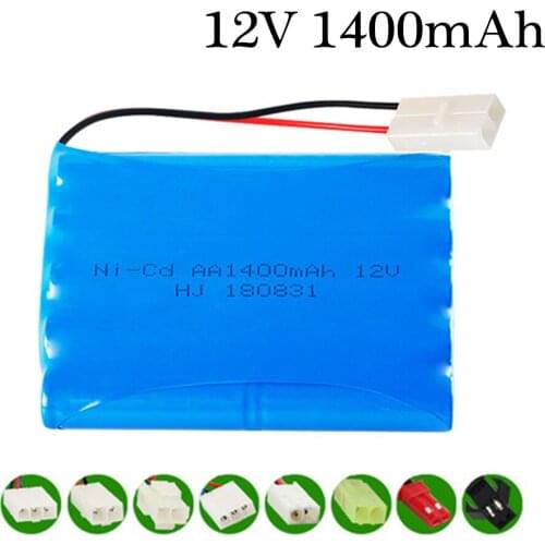 12v 1400mah NiCD Battery For Rc toy Car Tanks Trains Robot Boat Gun Ni-CD AA 700mah 12v Rechargeable Battery 1Pcs