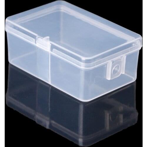 2021 New Rectangular Plastic Transparent Storage Box Jewelry Beads Container Organizer