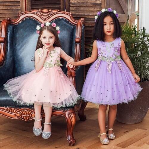 New Arrival ivory Tulle Pretty Flower Girl Dresses soft lace Baby Girl Infant lace Dress Kids Formal Wear lace 2019