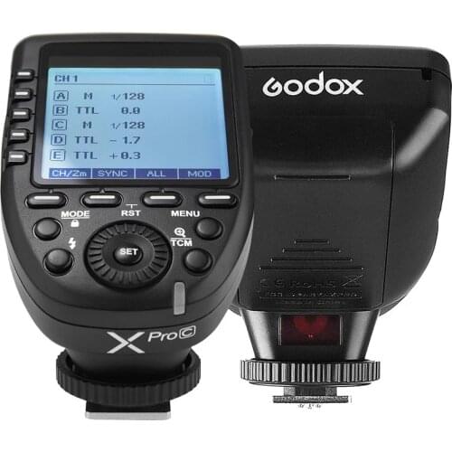 Godox XproC E-TTL II Flash Trigger Transmitter 2.4G Wireless X System 32 Channels 16 Groups Support TTL Autoflash 1/8000s HSS