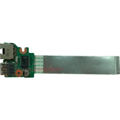 USB Ethernet LAN Port Board With Cable For HP 15-e000 15-e Part Number DA0R65TB6D0 Superior & 100% Work