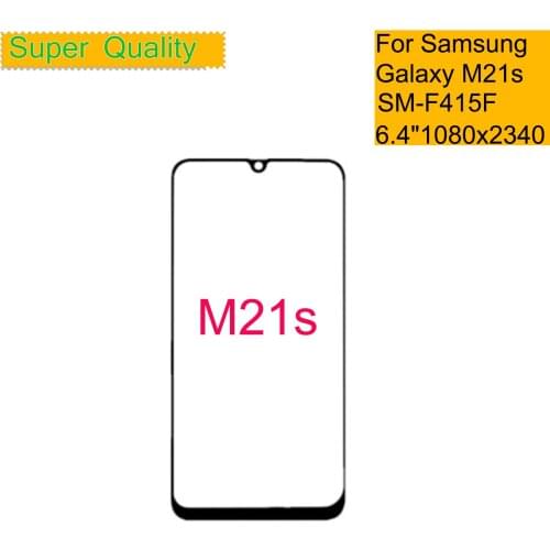10Pcs/Lot For Samsung Galaxy M21S Touch Screen Front Glass Panel LCD Outer Display Lens M21s SM-F415F Front Glass With OCA Glue