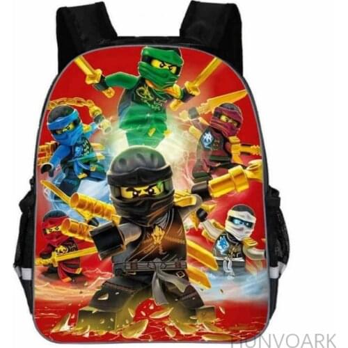 11/13/16/18 Inch Boys Games Ninja Go school Bags backpack Bag for baby Boys Kids Capacity Backpack For Children Mochila Feminina