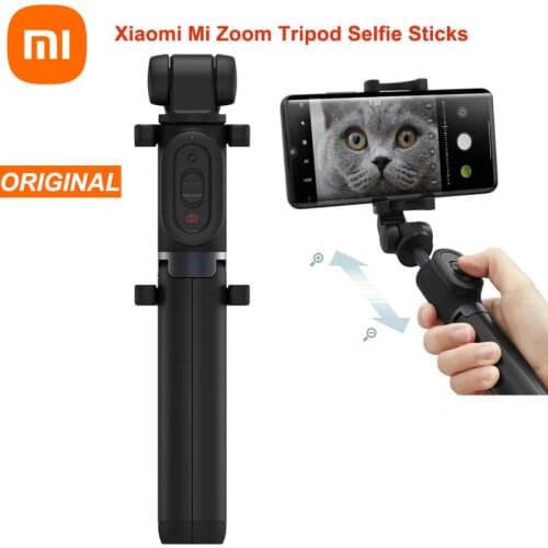 2021 Xiaomi Mi Zoom Tripod Selfie Sticks WithBluetooth-compatible Remote Foldable Extendable For iOS Android 360° rotatable