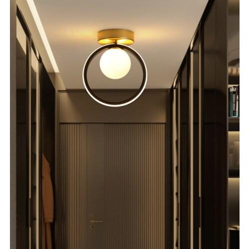 Modern LED Ceiling Lamp For Cloakroom Entrance Hallway Nordic Minimalist Round Balcony Aisle Corridor Lights Home Decoration