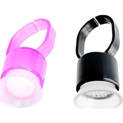 Sterile INK RING WITH SPONGE Pigment Pot Cup Black Disposable Microblading Seal